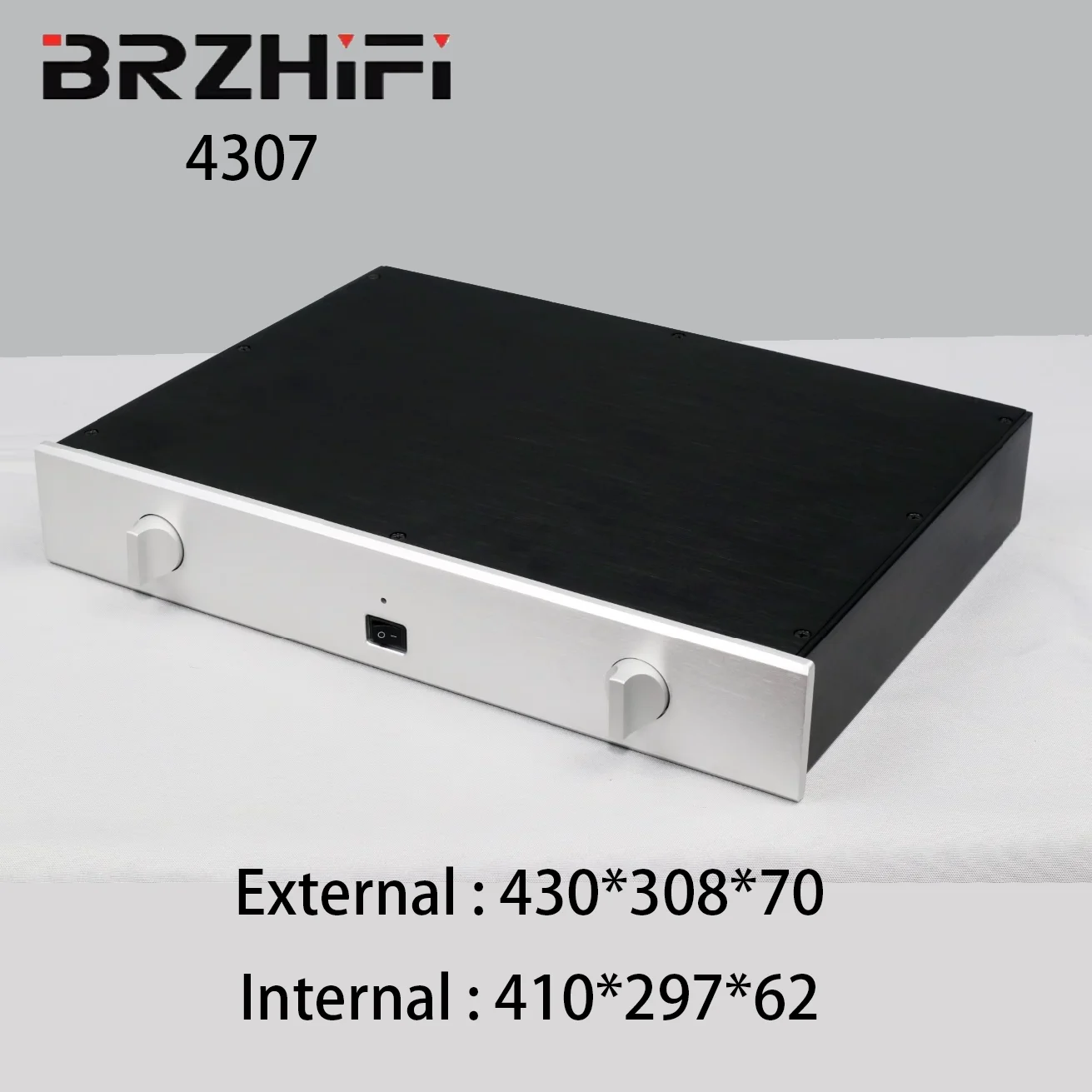 

BRZHIFI Audio Preamplifier Chassis Home Theater 4307 Factory Direct Waterproof Circuit Board Aluminum Durable Shell for DIY