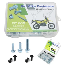 Voor SUZUKI DR125 DR200SE DR250 DR350/600/650/800 DR-Z70 DR-Z110/125 Compleet Body Plastic Frame Spatbord Bouten Kit Kuip Kit
