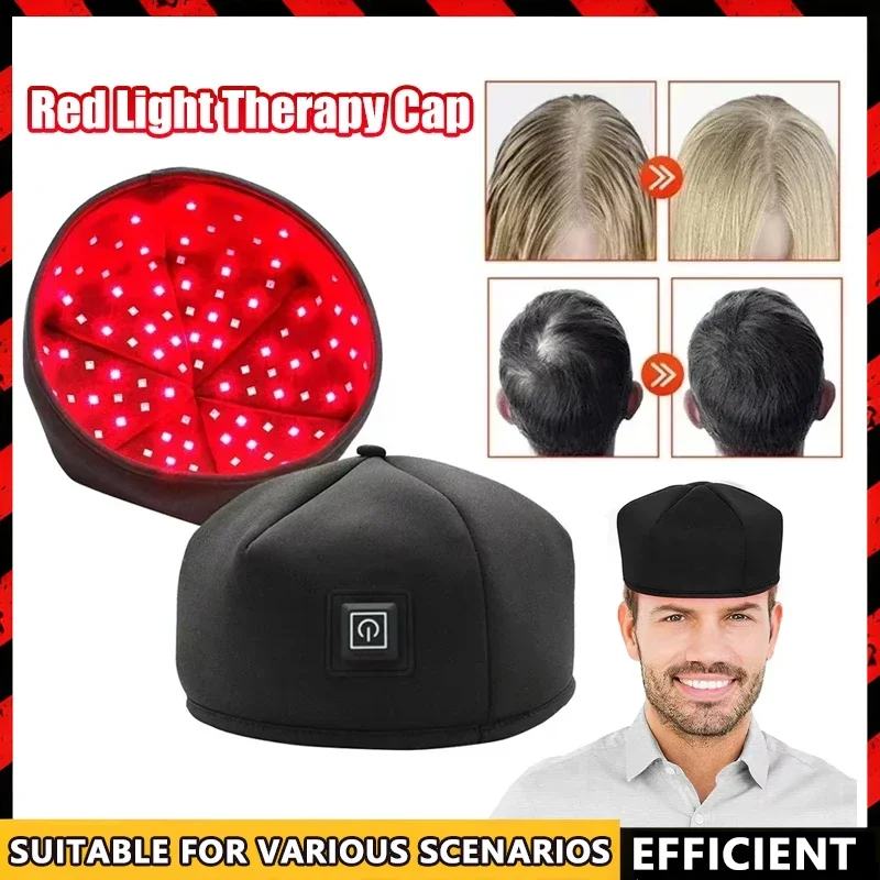 

2025 New Red Light Therapy Cap Laser 660nm 830nm Red Near Infrared Hair Regrowth Hat Hair Loss Treatment Helmet Scalp Massager