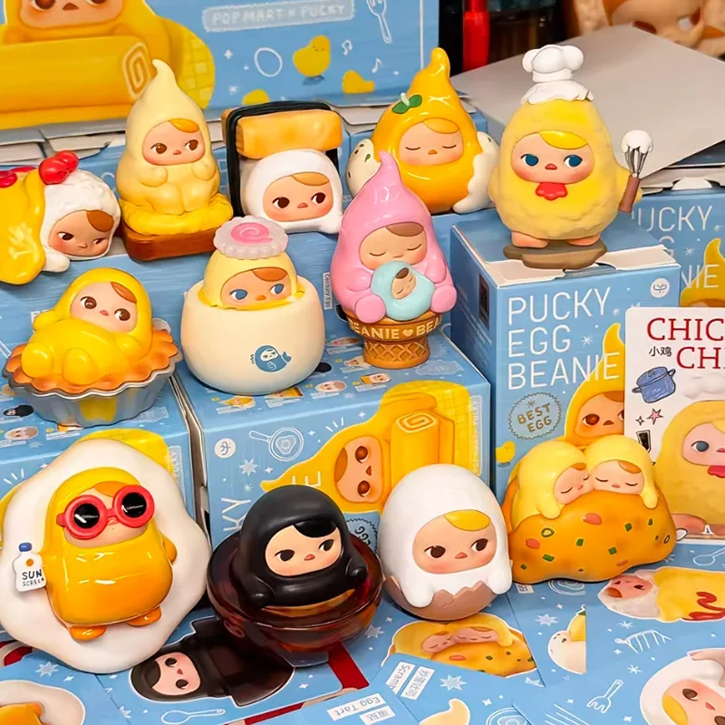 

New Genuine PUCKY Egg Beanie Series Blind Box Action Figures Collectible Mystery Box Trendy Toys Model Dolls Surprise Gift