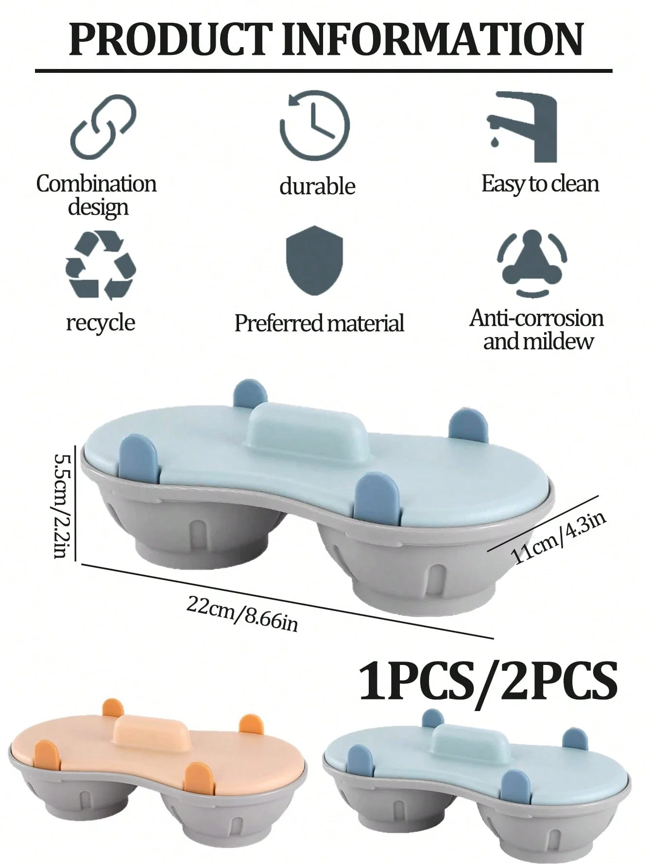 2pcs 2 Cavity Microwave Egg Cooker,Egg Poacher Microwave,Double Drain Poached Egg Cups Cookware,Egg Poachers Specialty Cookware