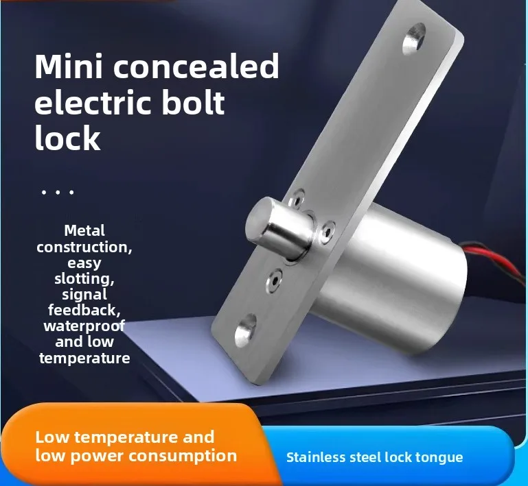 Mini Electric Lock Concealed Waterproof Low Temperature Miniature Small Electric Lock Latch Lock Access Control Electronic