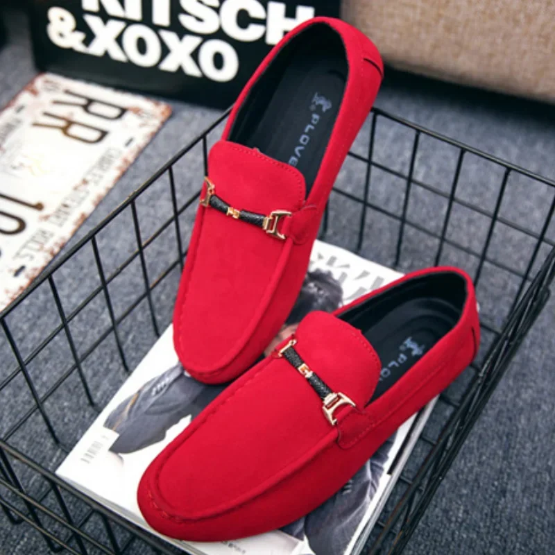 Men\'s Casual Shoes Soft Comfortable Driving Moccasins Slip on Loafers for Men Lightweight Flat Walking Shoes Sapatenis Masculino