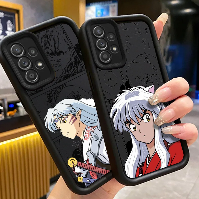 Handsome Inuyasha For Samsung S20 S21 S22 S23 S24 FE Plus Ultra 5G Note 20 Ultra Eyes Ladder Phone Case