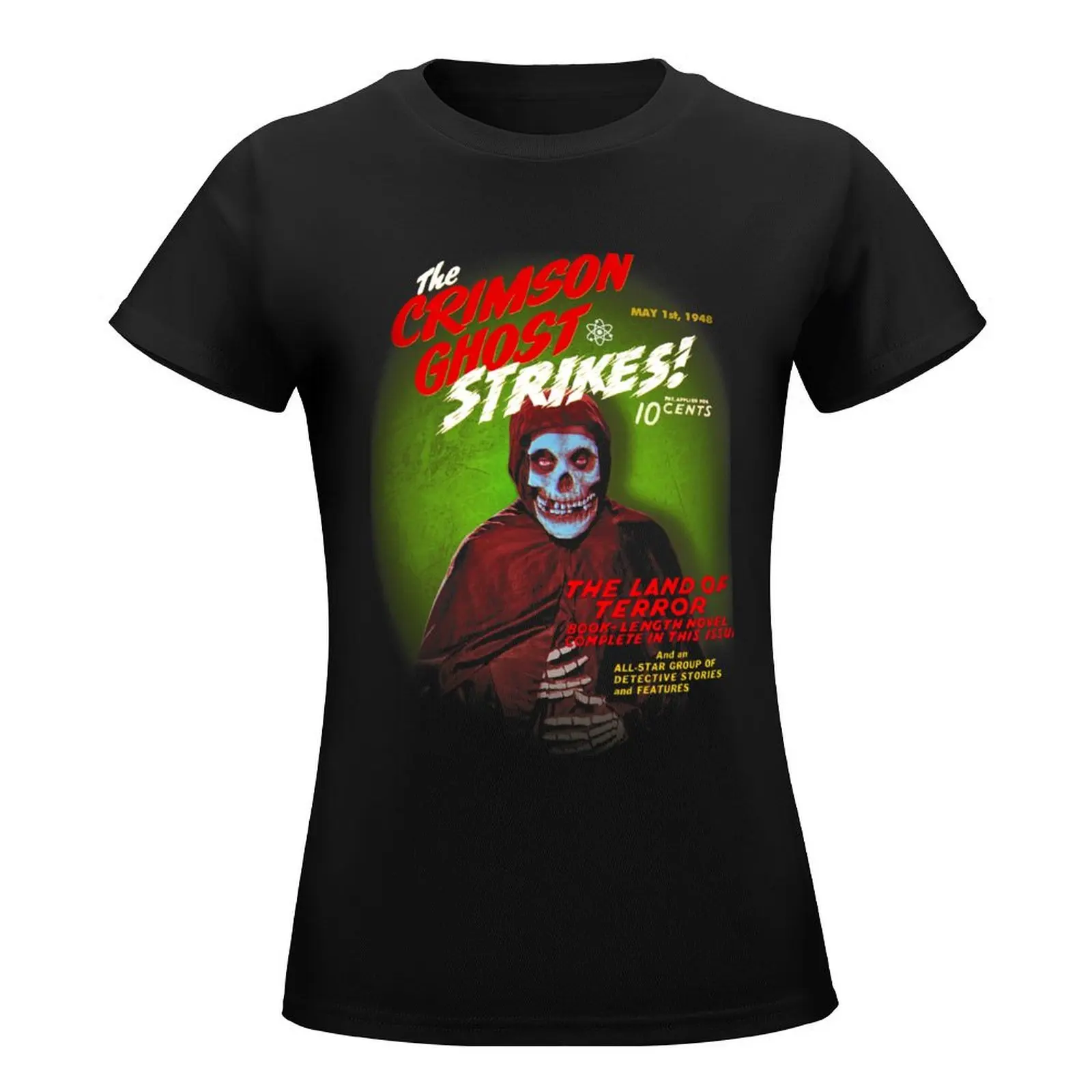 The Crimson Ghost Strikes! T-Shirt Short sleeve tee summer tops summer blouses woman 2024