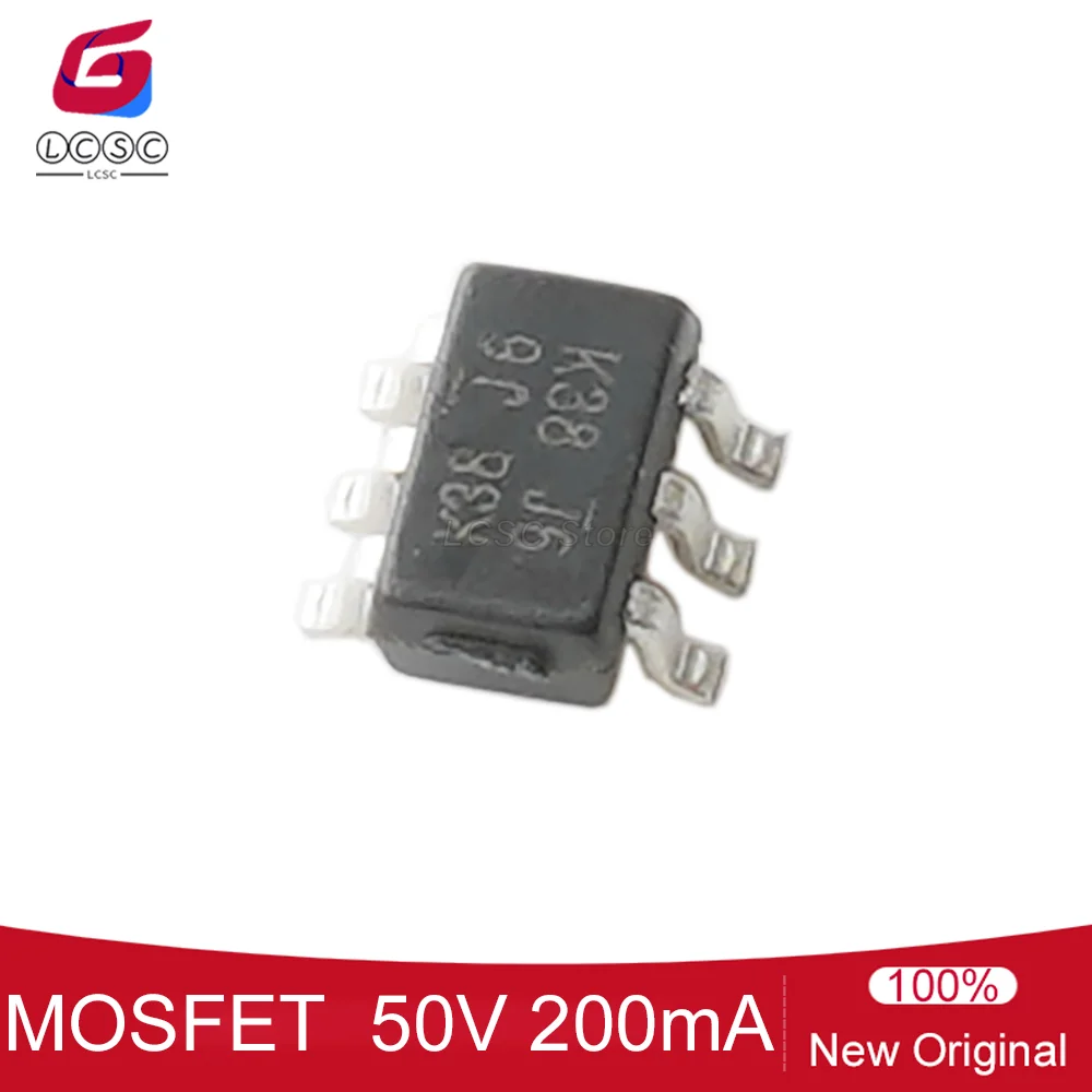 

100 Pieces/Lot K38 Field Effect Transistor 2N-Channel 50V 200mA MOSFET Array SC-70-6(SOT-363) BSS138DW-7-F