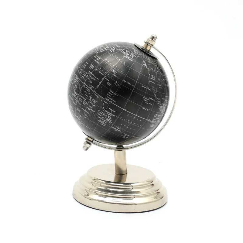 Globo decorativo de mesa em base de alumínio-6H)