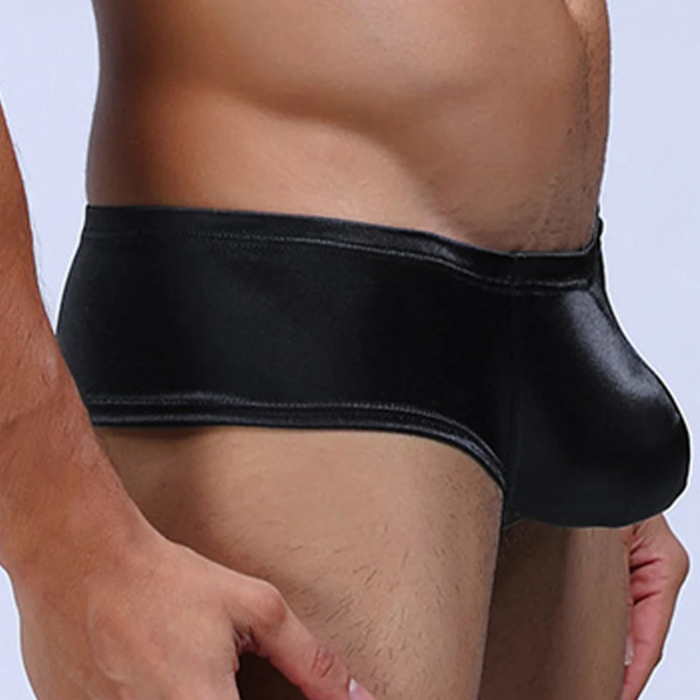 Daily Activities Black Low-Waist Underwear Casual U-convex Underpants Mens Casual Underpants Low Rise Elasticity