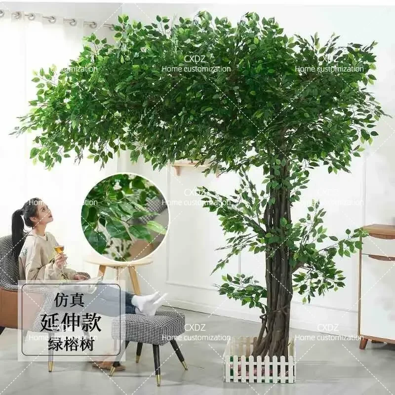 Large Simulated Banyan Tree Artificial Wishing Tree for Wedding Hotel Restaurant Indoor Outdoor Decoration Landscaping Prop