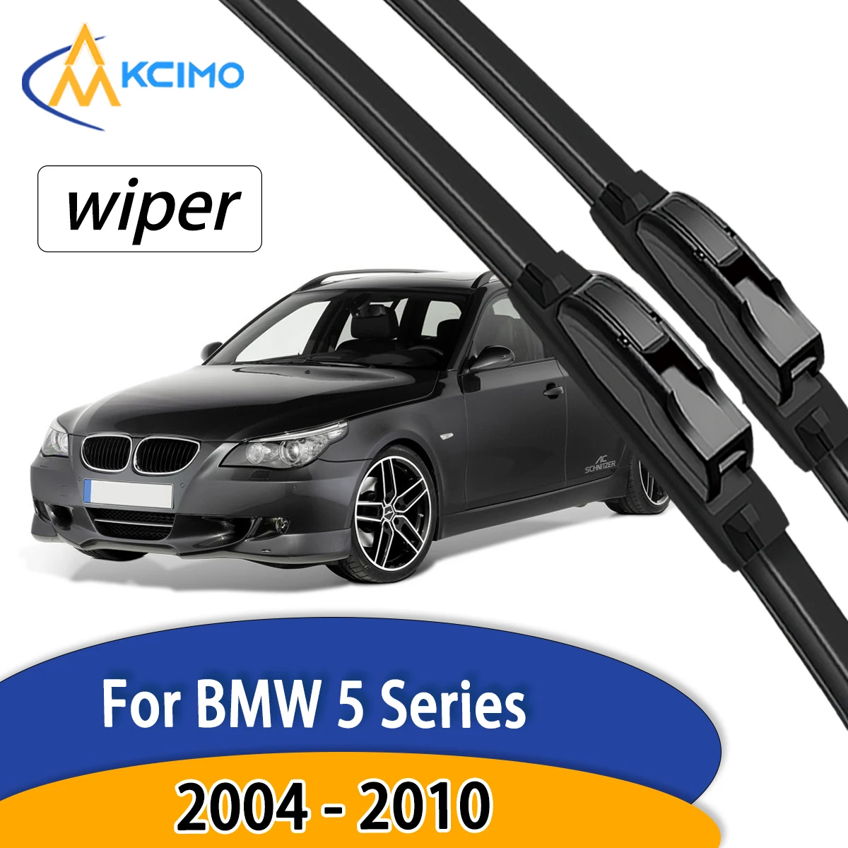 

Wiper Blades For BMW 5 Series E60 E61 2004 - 2010 Sedan Touring Front Windshield Wiper Hook Soft Rubber Frameless