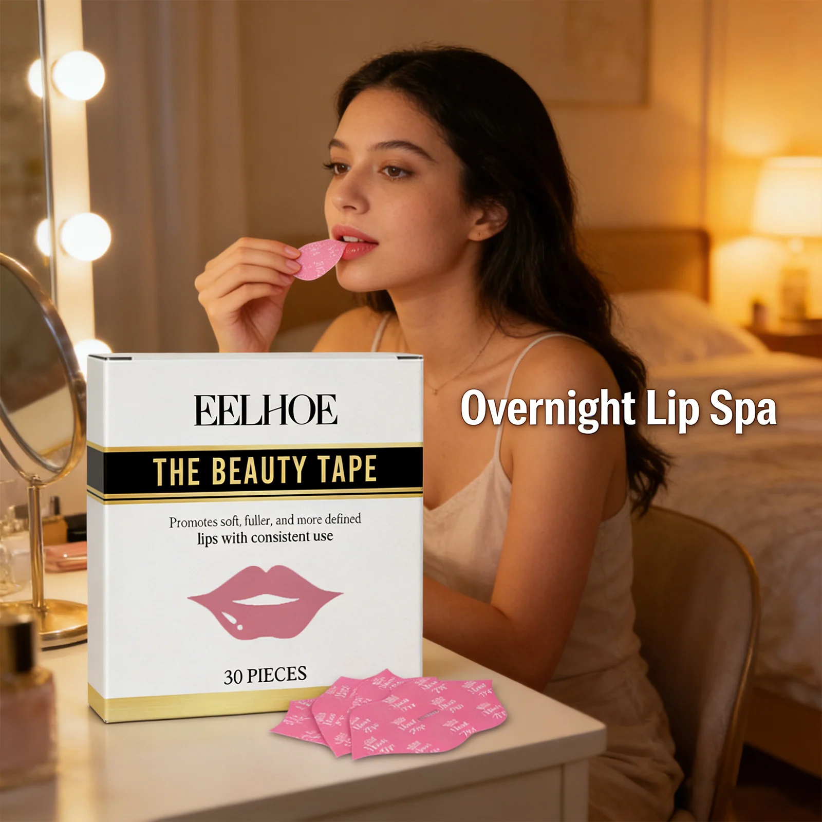 Women Nourishing Lip Patch Moisturizing Soothing Lips Prevent Dry Mouth Relieve Discomfort Reduce Snoring Night Lip Care Patches