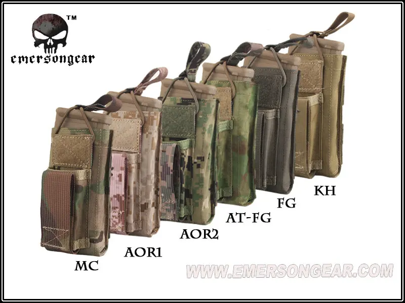 emersongear tactical magazine pouch combat 5.56 pistol single open top mag pouch EM6361