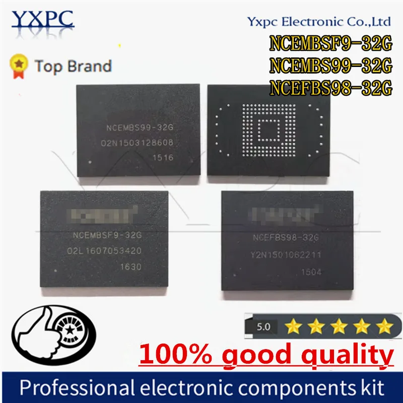 

NCEFBS98-32G NCEMBS99-32G NCEMBSF9-32G NCEFBS98 NCEMBS99 NCEMBSF9 32G BGA169 EMMC 32GB Memory IC Chipset with balls