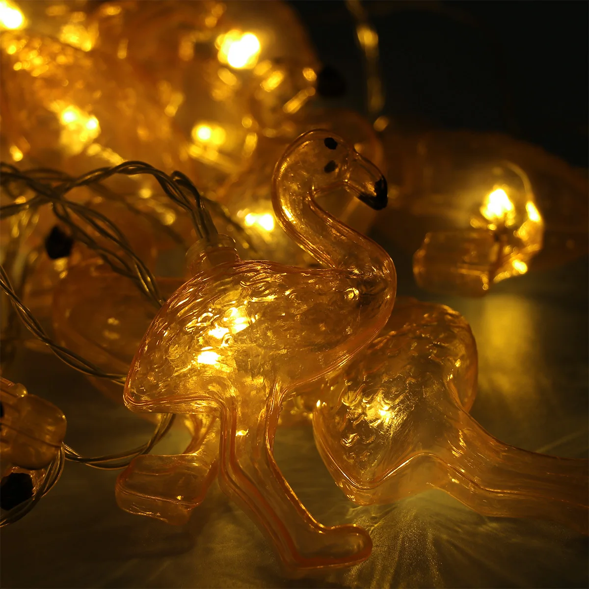 

3 Meters 20 LED Flamingo String Lights Pink Lantern Decorative Light for Christmas Wedding Party Garden Indoor Outdoor Holiday