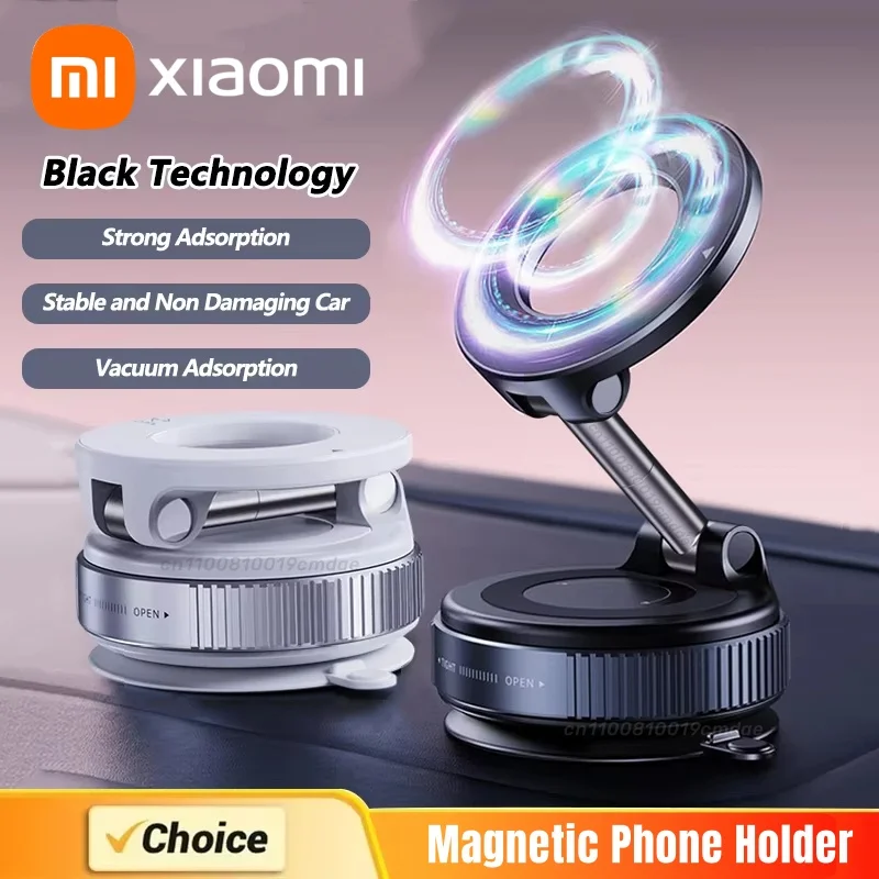 

Сильный магнитный автомобильный держатель для телефона Xiaomi, складной дизайн 360° ° Регулируемое вакуумное крепление для автомобиля/стола/ванной комнаты/много назначения для телефона