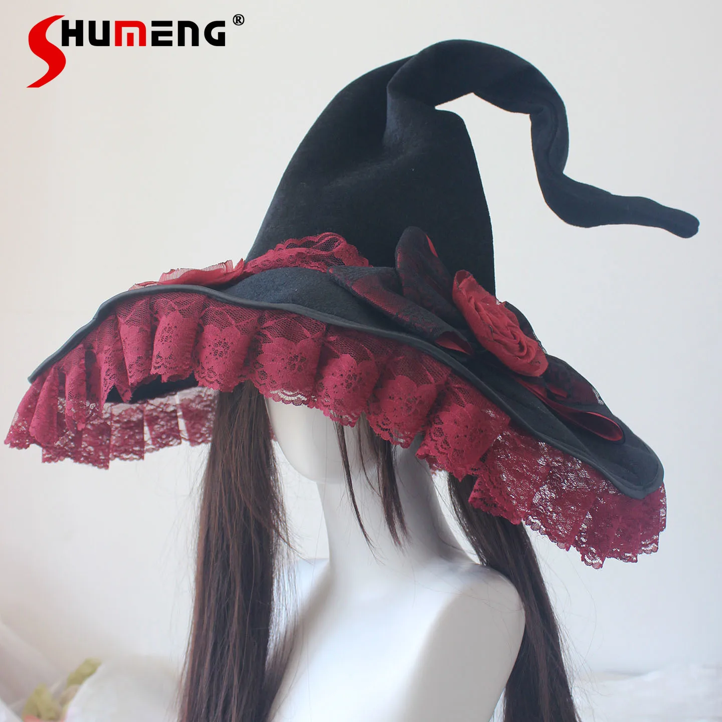 

Halloween Cosplay Dark Lolita Hat Original Handmade Girls Lolita Witch Hats