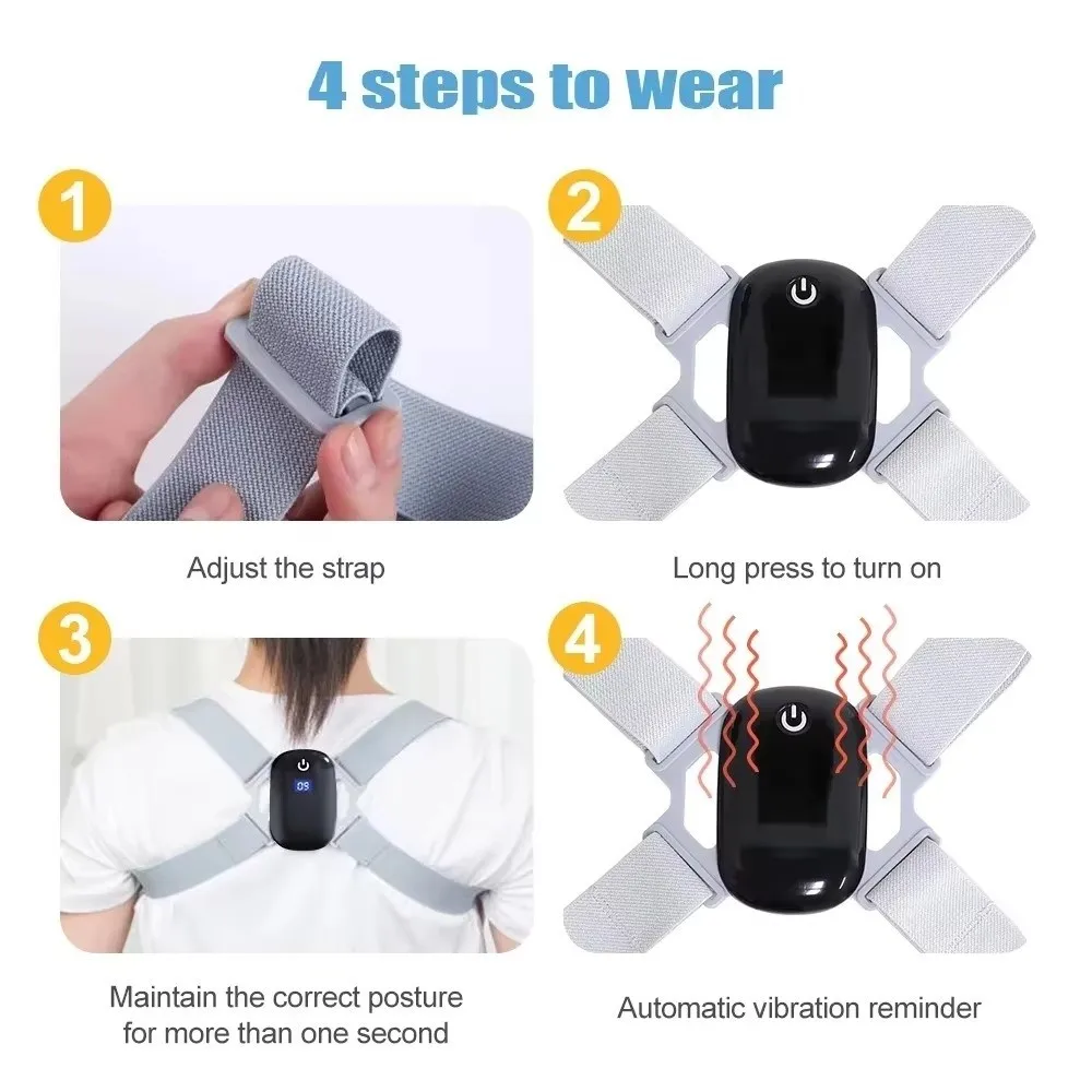 

Sensor Orthosis Smart Correction Belt Invisible Reminder Smart Posture Corrector Hunchback Back Support Sensor Orthosis
