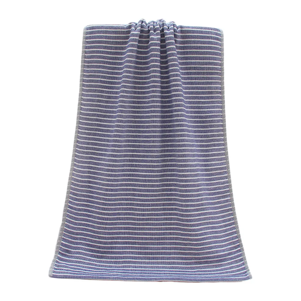 Pure Cotton Bath Towel – Thick Soft Breathable for Face, Body & Nursing – Blue Washcloth