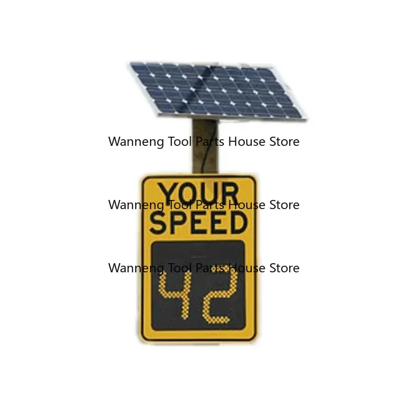 Solar Powered Speed Radar meter sample speed sign to use for traffic road safety