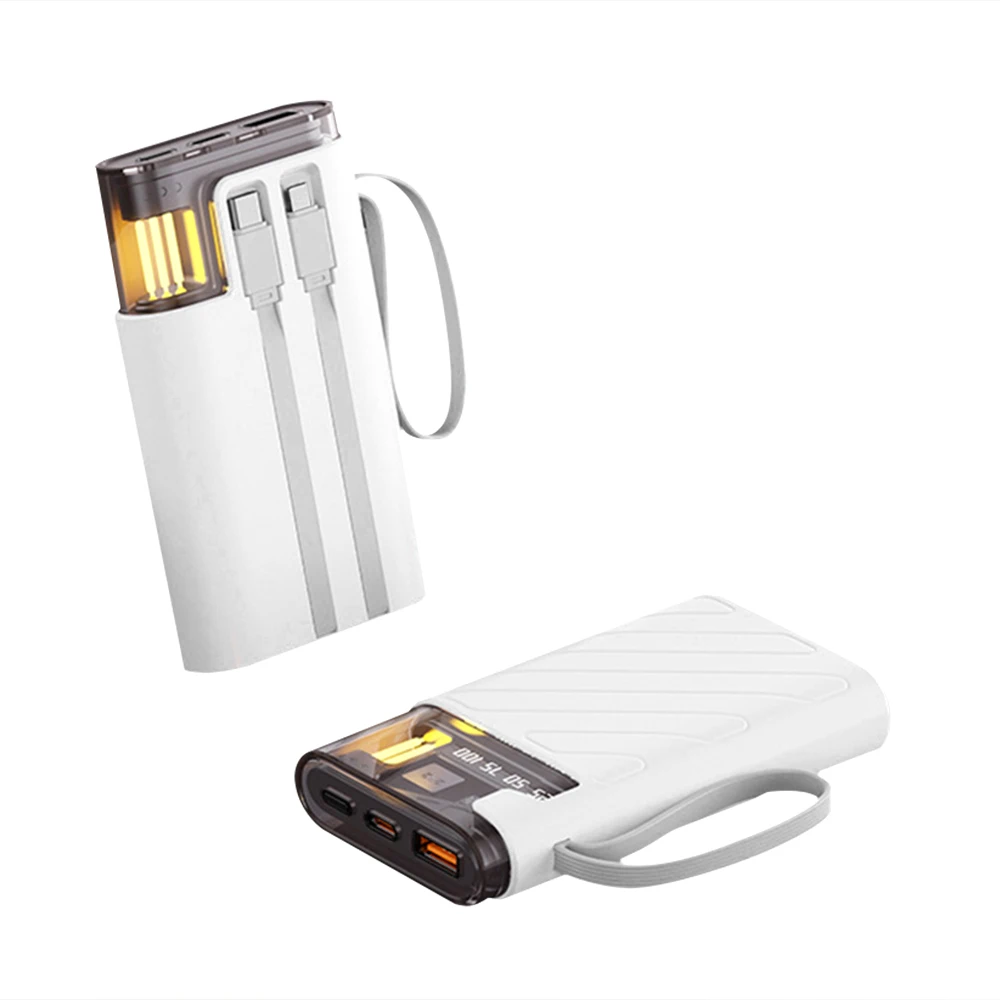 3*18650 LED Power Bank Battery Box Holder Portable Dual USB Type C Charge Shell for iPhone Xiaomi Huawei 18650 Battery Cases