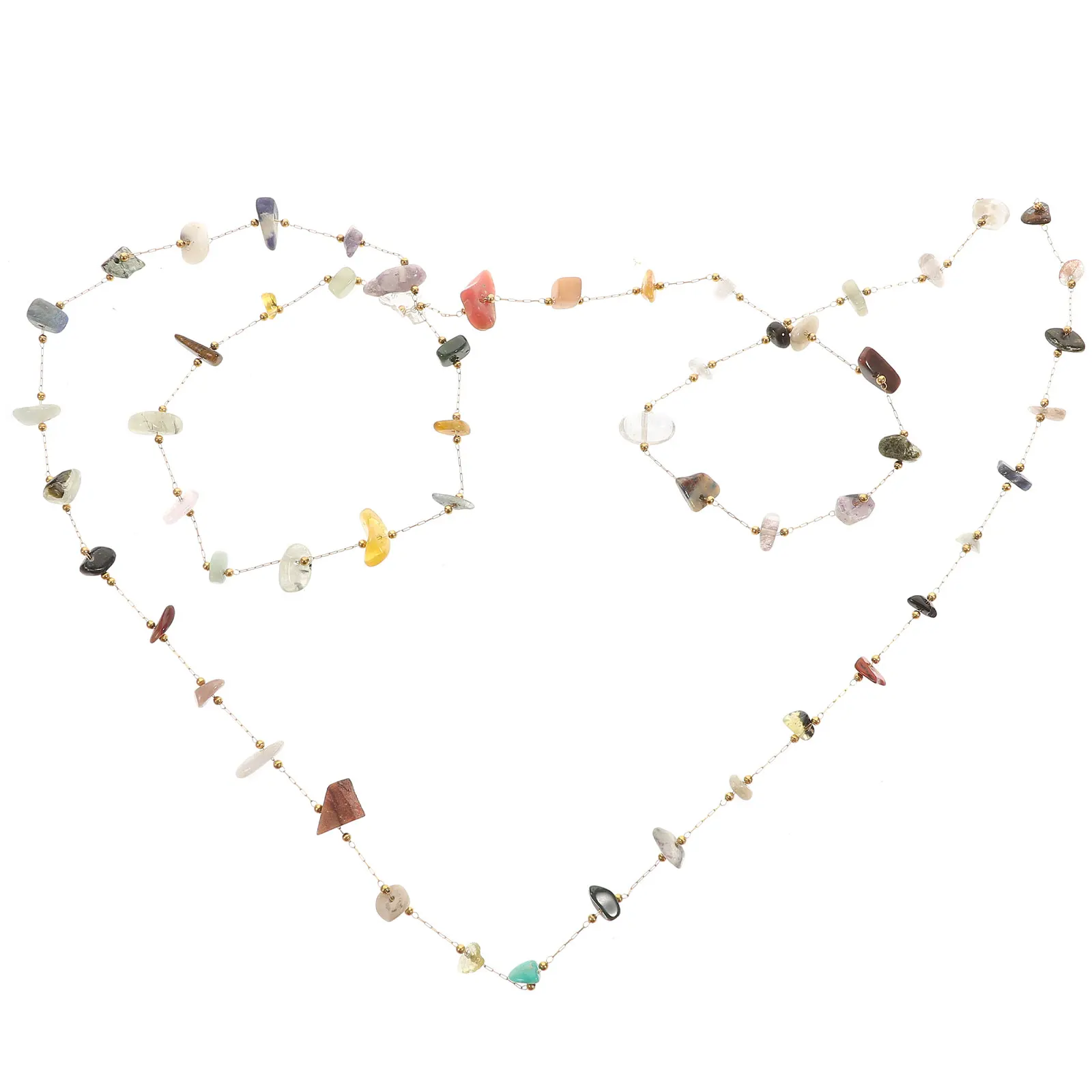 

Natural Crystal Beaded Strand Jewelry Making Diy Crafts Stone String Chain For Necklaces Bracelets Anklets Keychains Charms