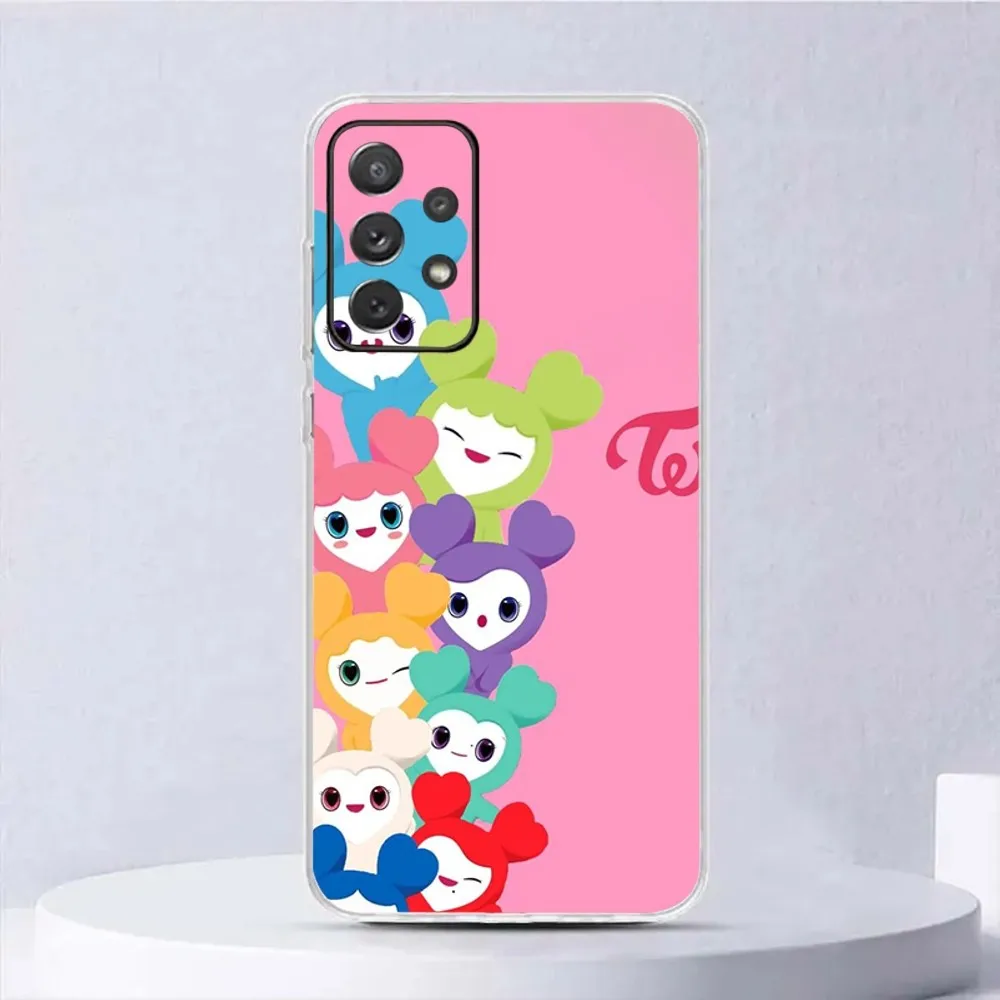 KPOP T-TWICE Phone Case For Samsung Galaxy,A31,A33,A52,A13,A02,A53,A50,A73,A72,A40,A20,A23,A54,A14,A34 transparent Cover