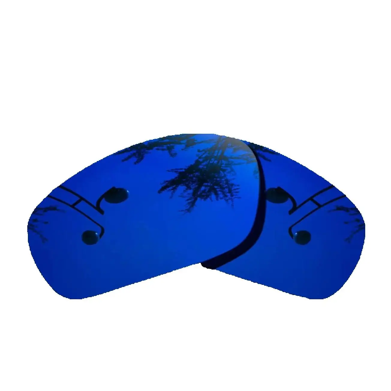 

Deep Blue Mirrored Coating Color- Choices 100% Precisely Cut Polarized Replacement Lenses for-Oakley Jawbone