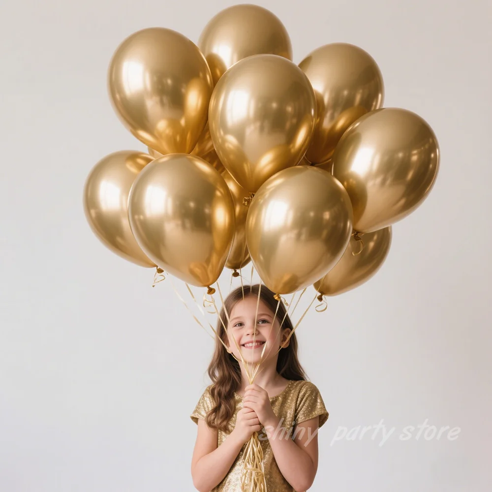 

Thickened Type Metal Balloons Mall Event Opening Decoration Balloon Birthday Party Baby Shower Wedding Metallic luster Balloons