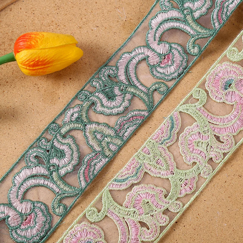 

30 ярдов вышитой тесьмы шириной 5 см для рукоделия, декора и одежды, аксессуары для сумок своими руками