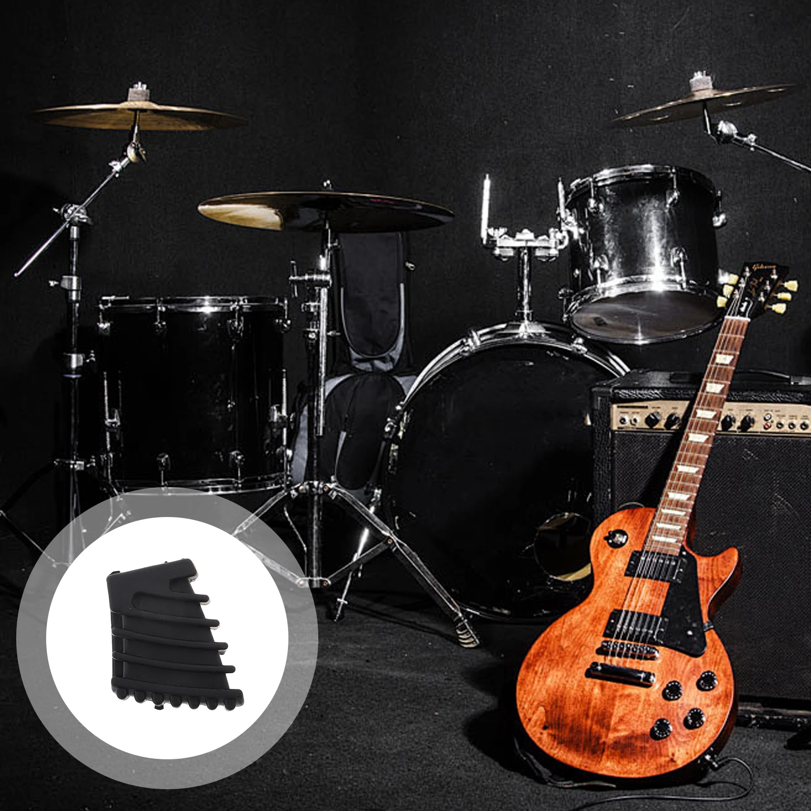 

3 Pcs Drum Kit Stand Replacement Part Accessories Anti-slip Feet Pad Leg Rubber Protector