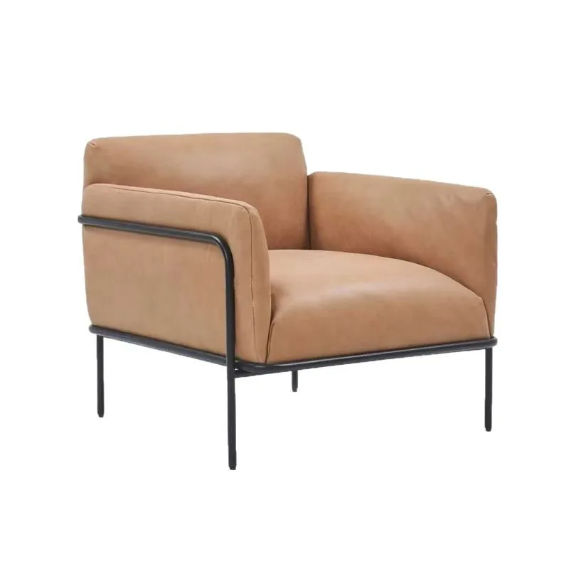 Nordic creative living room sofa chair, modern shopping mall cafe villa leisure bed and breakfast office single chair 5
