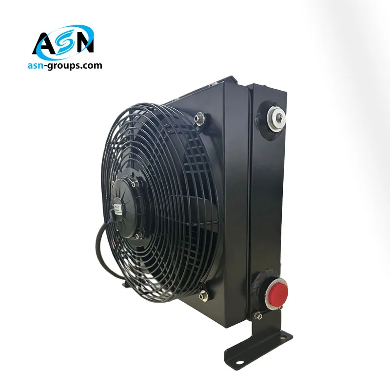 12V DC Air Cooled Thermal Oil Radiator Fan Type Heat Exchanger for Factory Production Line Hydraulic Oil Cooling System