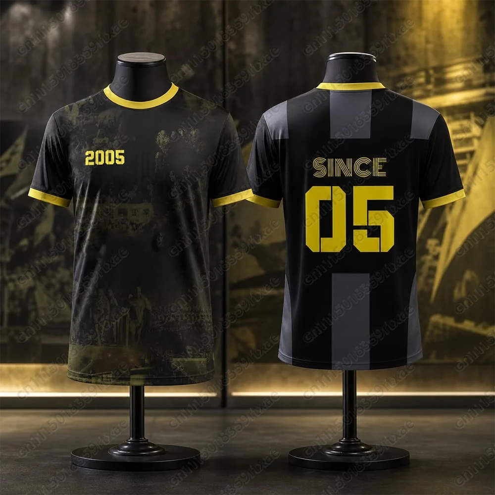 Beitar Jerusalem Parent Child Football Shirt Striped Breathable Football Shirt Summer Short Sleeve Adult Family Sportswear