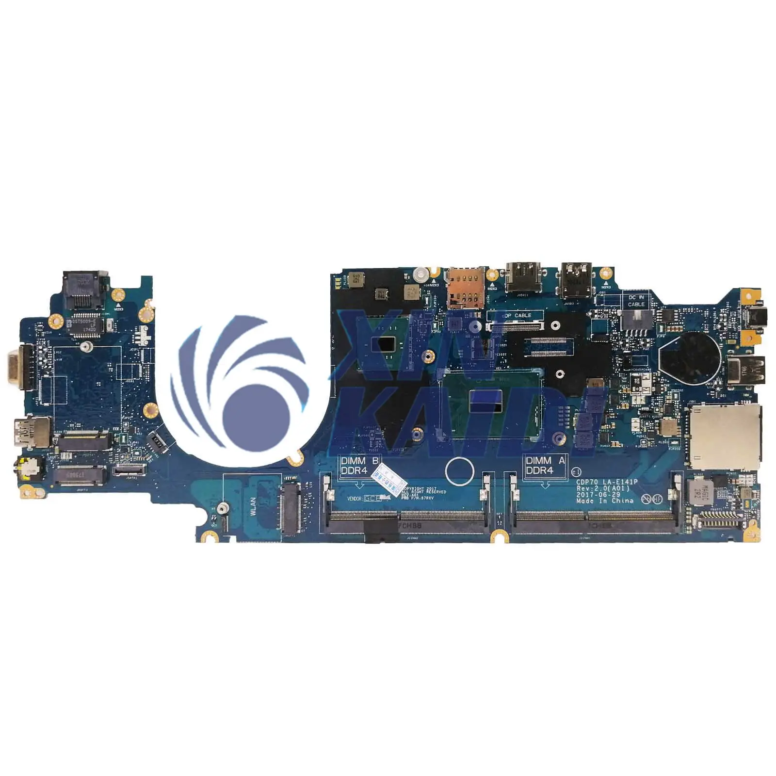 Computer Mainboard Für DELL 5480 E5480 0MP1YJ LA-E141P CN-0MP1YJ Laptop Motherboard Mit I5 I7 6th 7th CPU Systemboard