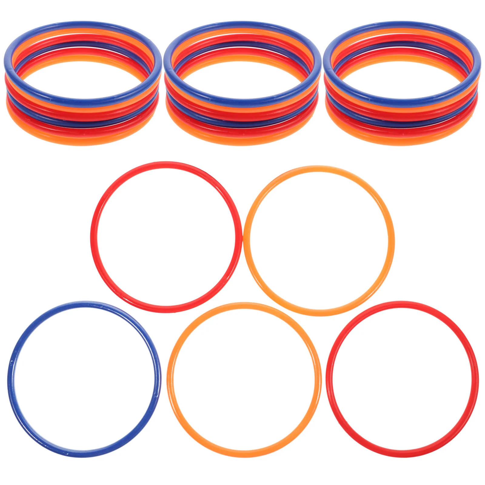 

24 Pcs Rings Toys Game Accessories Educational for Kids Colorful Toss Outdoor Practical Child