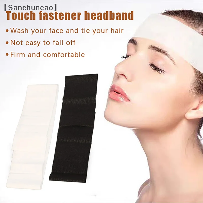 Disposable Multifunction Women Headbands Face Spa/Wash/Yoga/Makeup Magic Tape Adjustable Headbands Hair Accessories 50PCS/Set