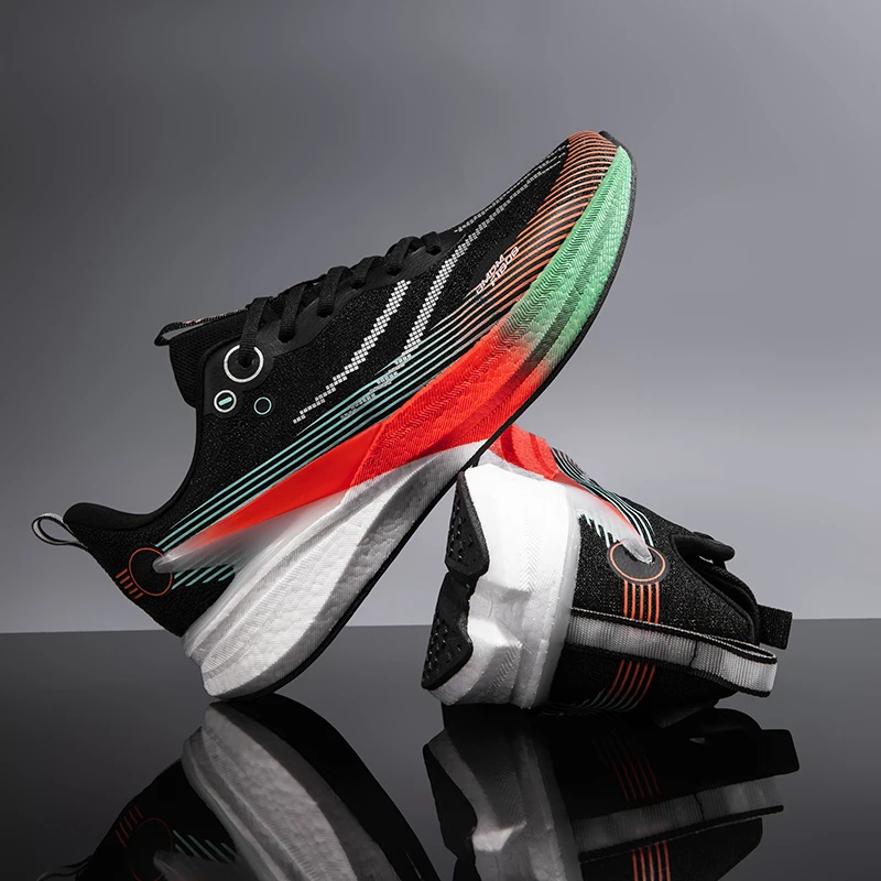 New Air Cushion Jogging Shoes Running Shoes Carbon Board Marathon Men Sports Breathable Lightweight Women's Nonskid Sneakers
