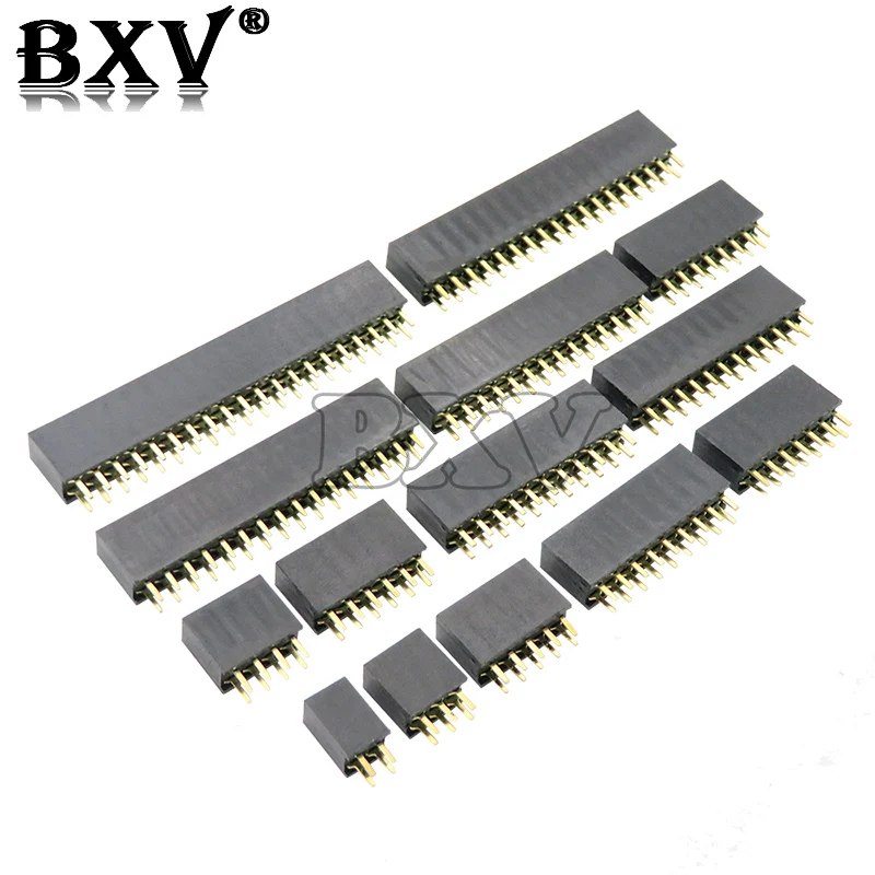 (10-100PCS) Double Row Pin Female Header Socket Pitch 2.54mm 2*2p 3PIN 4PIN 5PIN 6PIN 7PIN 8PIN 9PIN 20PIN Connector For Arduino image 3
