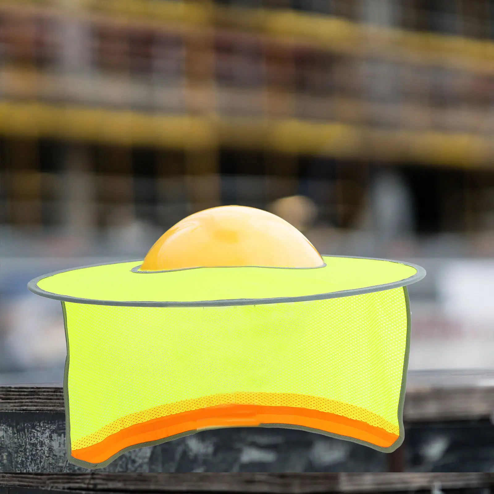 

Hard Hat Sun Shade Neck Protector Adjustable Elastic Band Breathable Mesh Curtain Construction Safety Visor Full Brim Sun