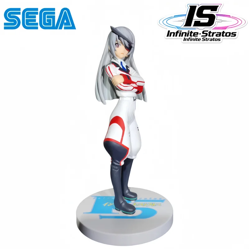 Figura de Acción Coleccionable de Personajes de Anime Laura Bodewig de Infinite Stratos, Modelo Garagekit, en Caja Original, Disponible en Sega