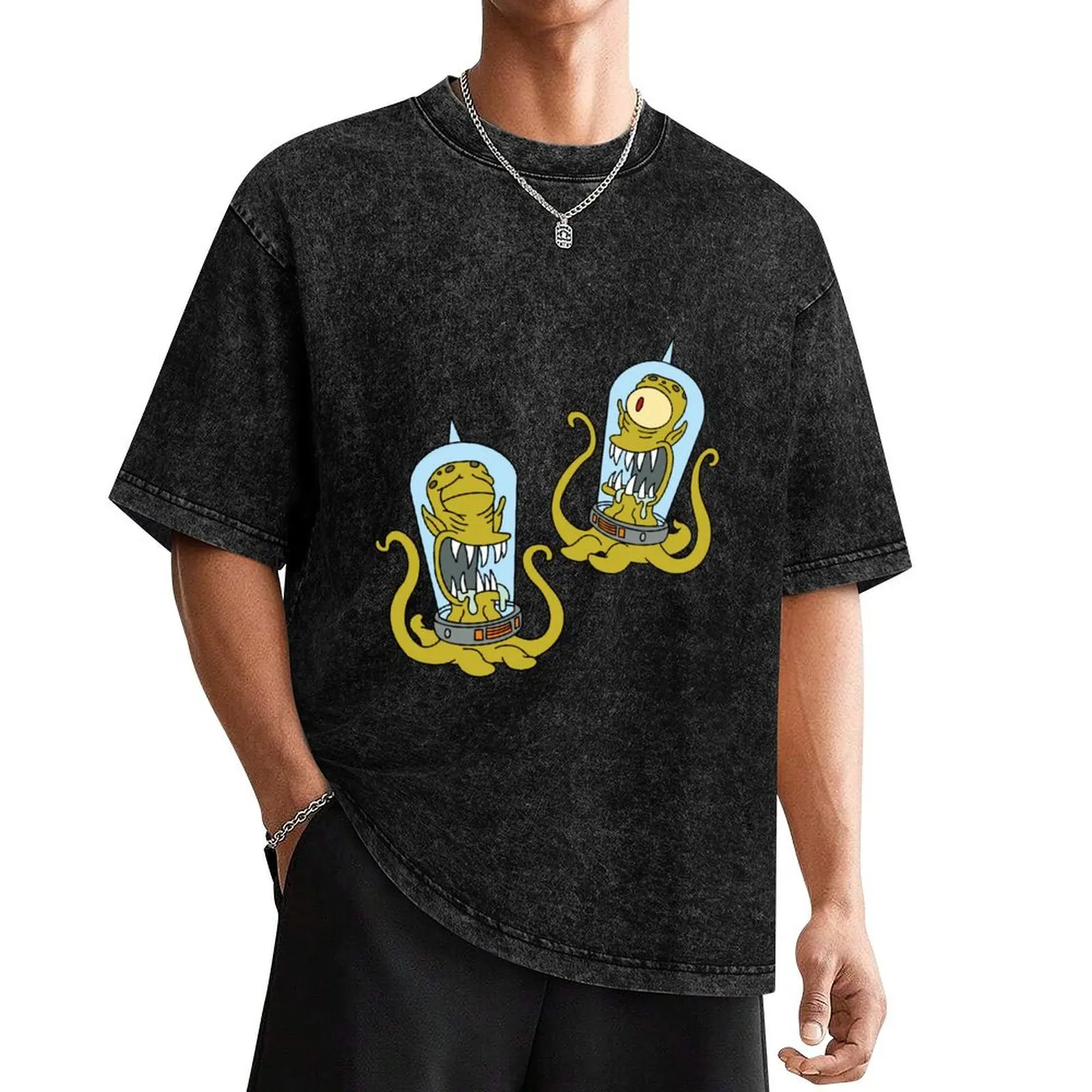 Kang and Kodos Treehouse of Horror T-Shirt anime figures anime clothes funny costumes men t shirts high quality