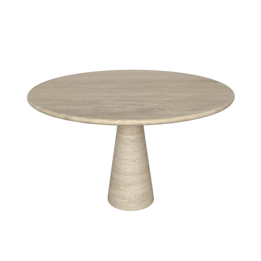

Classical the Furniture Large Stone Round Table Ronde 110 Table De Travertin Dinning Table Nordic
