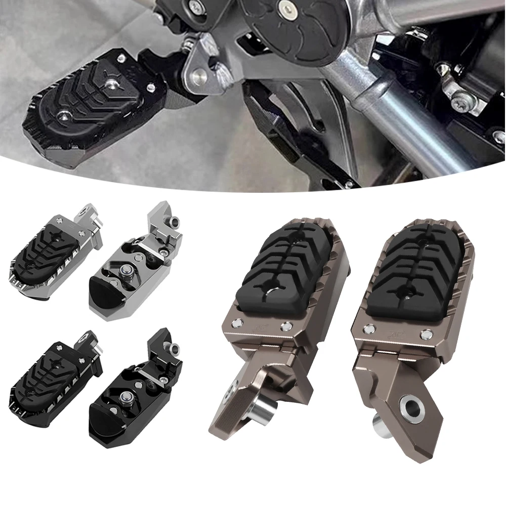 

Foot Rests For BMW R1200GS 1250GS LC ADV 2013-2024 F750GS F850GS S1000XR 2015-2019 Motorcycle Front Foot Peg Footrest Footpegs