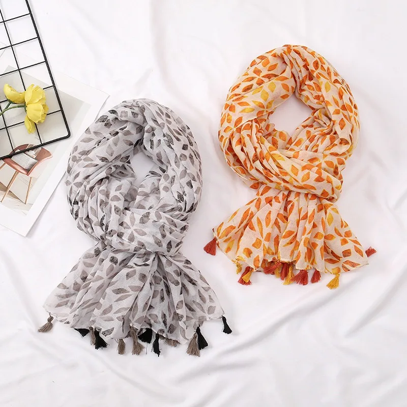 

180*90Cm Winter Thick Viscose Scarf Geometric Polka Floral Cotton Shawls And Wraps Pashmina Stole Bufandas Muslim Sjaal 2024
