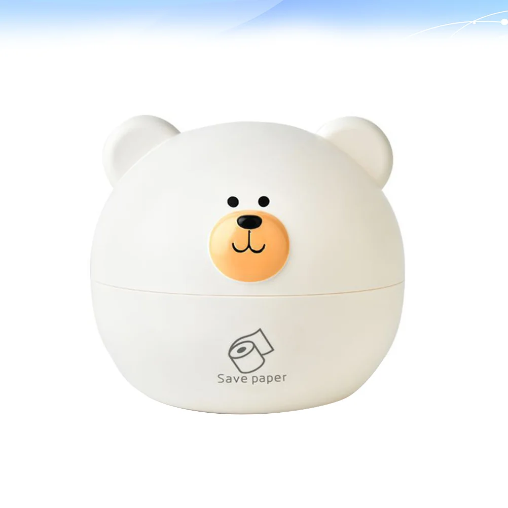 

Cartoon Bear Tissue Box White Stylish Paper Holder Home Office Car Decorative Napkin Storage Container Tissue Storage Box