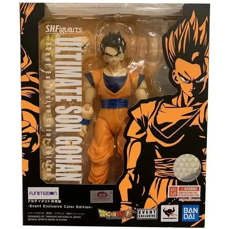 In Stock Original Bandai S.H.Figuarts SHF Dragon Ball Super Youth Ultra Ultimate Gohan Limited Anime Action Figures Toys Gifts