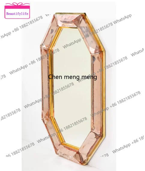 a17 Mirror Nordic Round Clothing Store Bathroom  ins Decorative Home Hanging   Makeup Mirror