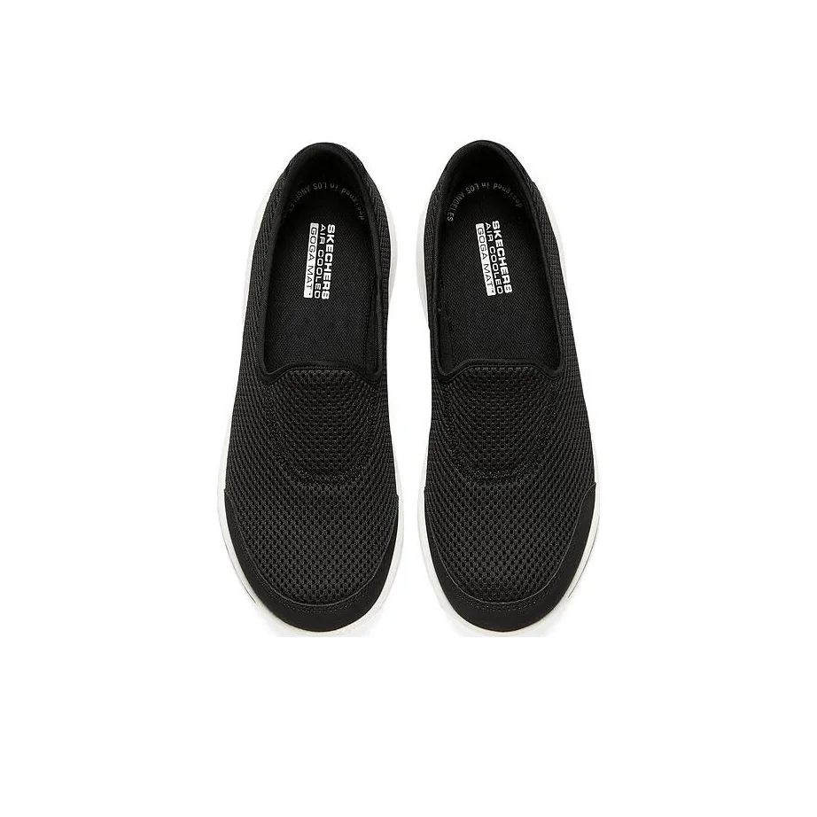 Skechers Go Walk Classic Low top Casual Shoes Women's Black White 124979-BKW - view 4