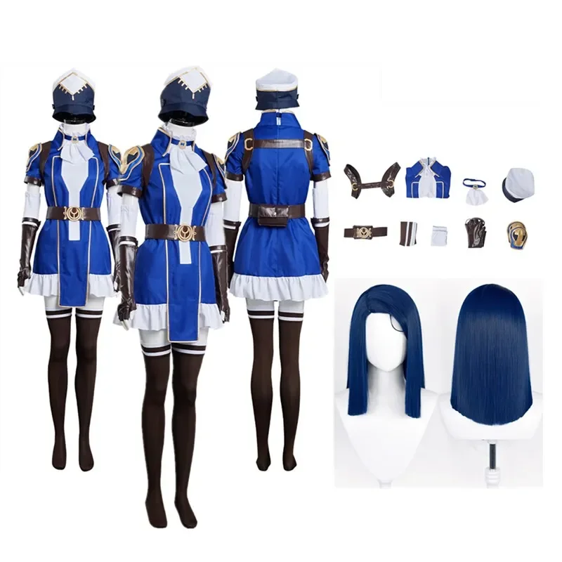 Arcane Game LoL Caitlyn Cosplay The Sheriff Of Piltover Disguise Costume Adult Women Fantasy Outfits Halloween Carnival Suit