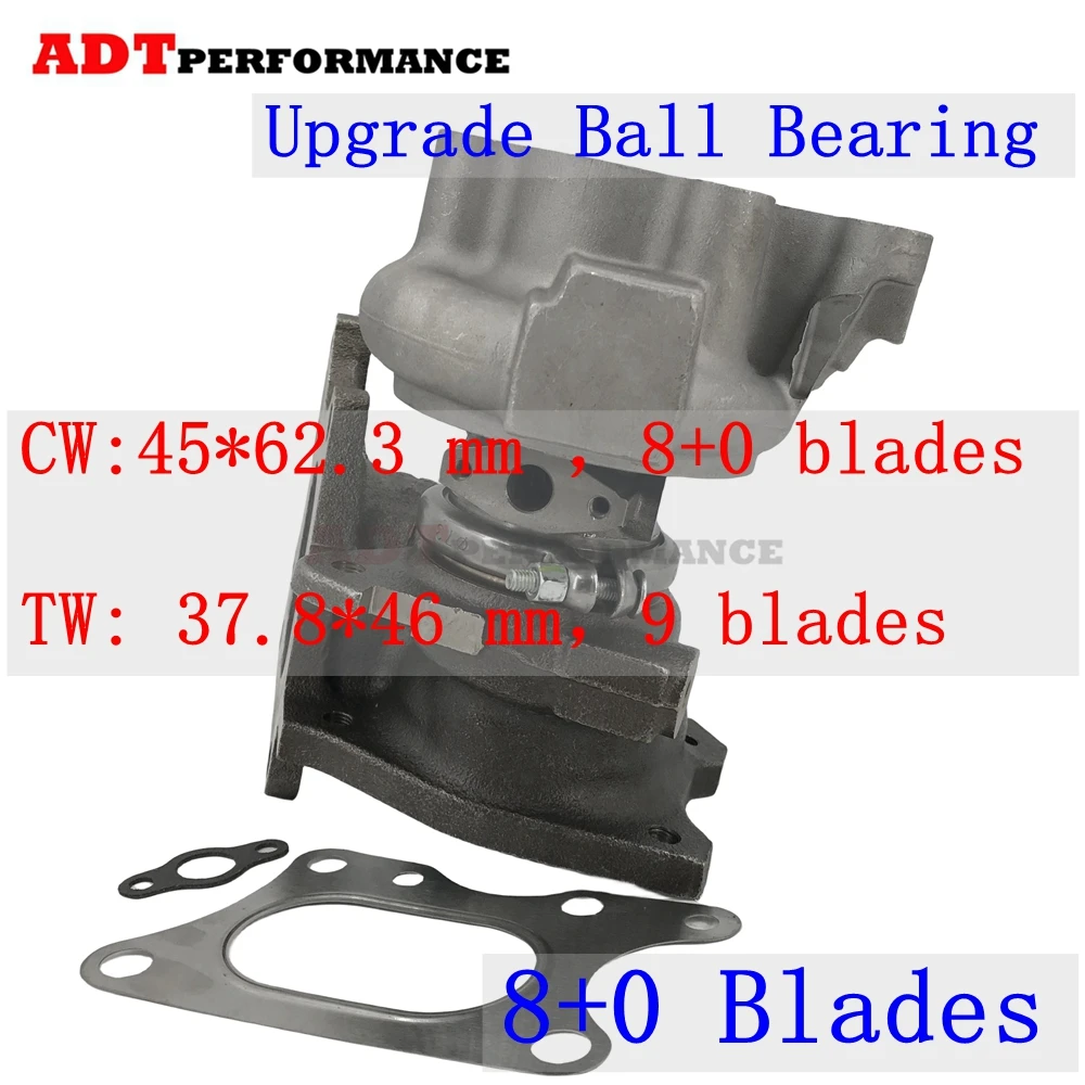 

Ball Bearing turbocharger Upgrade Ball Bearing 8+0 Blades TD025 49373-07011 Turbo for Honda CRV Civic 1.5 T L15B7 2SV 2HX 2015-